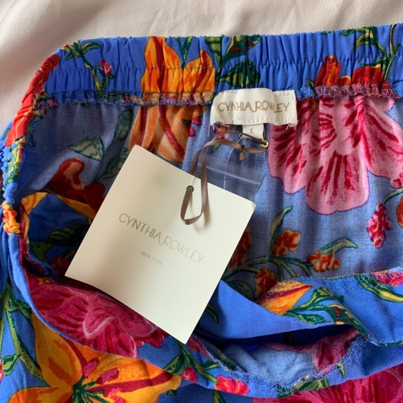 Cynthia Rowley Tropical Hibiscus Wrap Skirt Sarong Women's Size‎ Large new tags - Picture 4 of 9